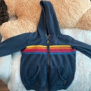 Girls Aviator Nation striped sweatshirt size 12